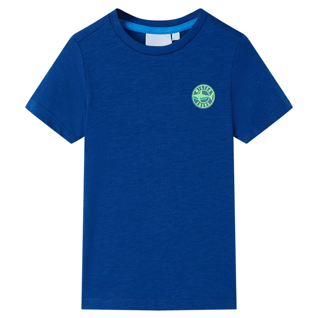 Kindershirt 104 donkerblauw