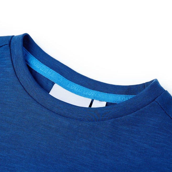 Kindershirt 104 donkerblauw