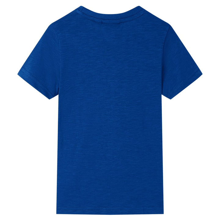 Kindershirt 116 donkerblauw