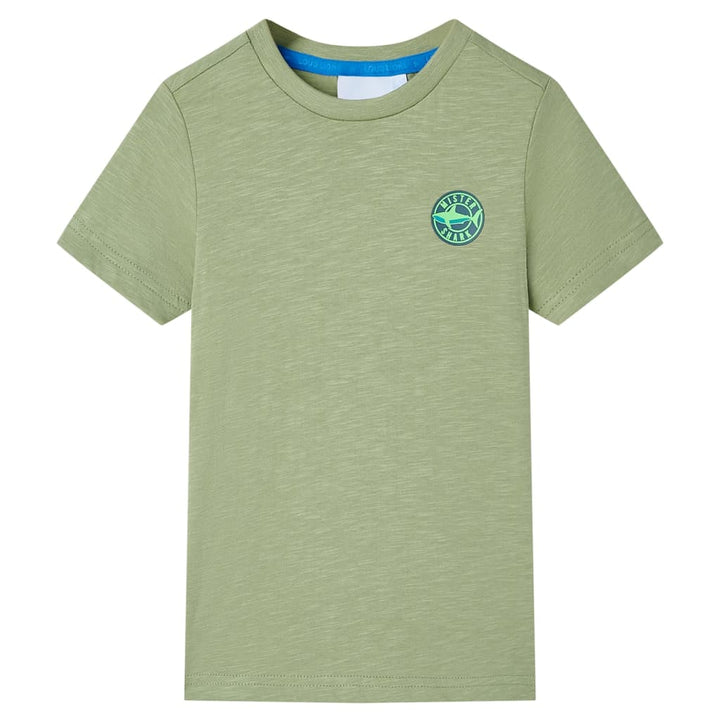 Kindershirt 104 lichtkakikleurig