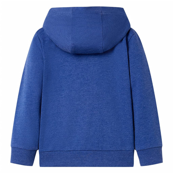 Kindervest met capuchon en rits 116 gemøªleerd donkerblauw