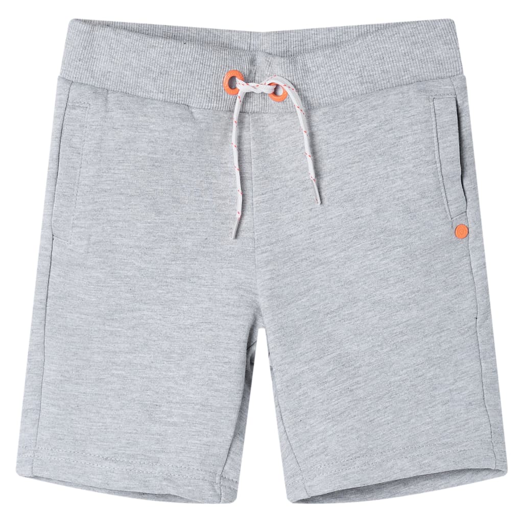 Kindershorts met trekkoord 104 grijs