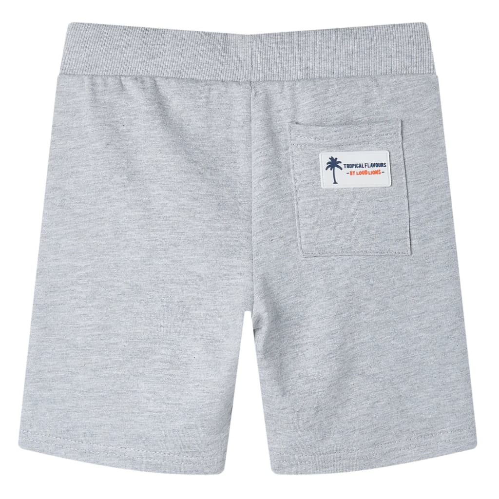 Kindershorts met trekkoord 104 grijs