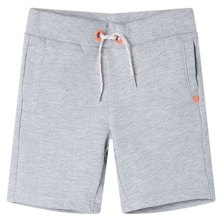 Kindershorts met trekkoord 128 grijs