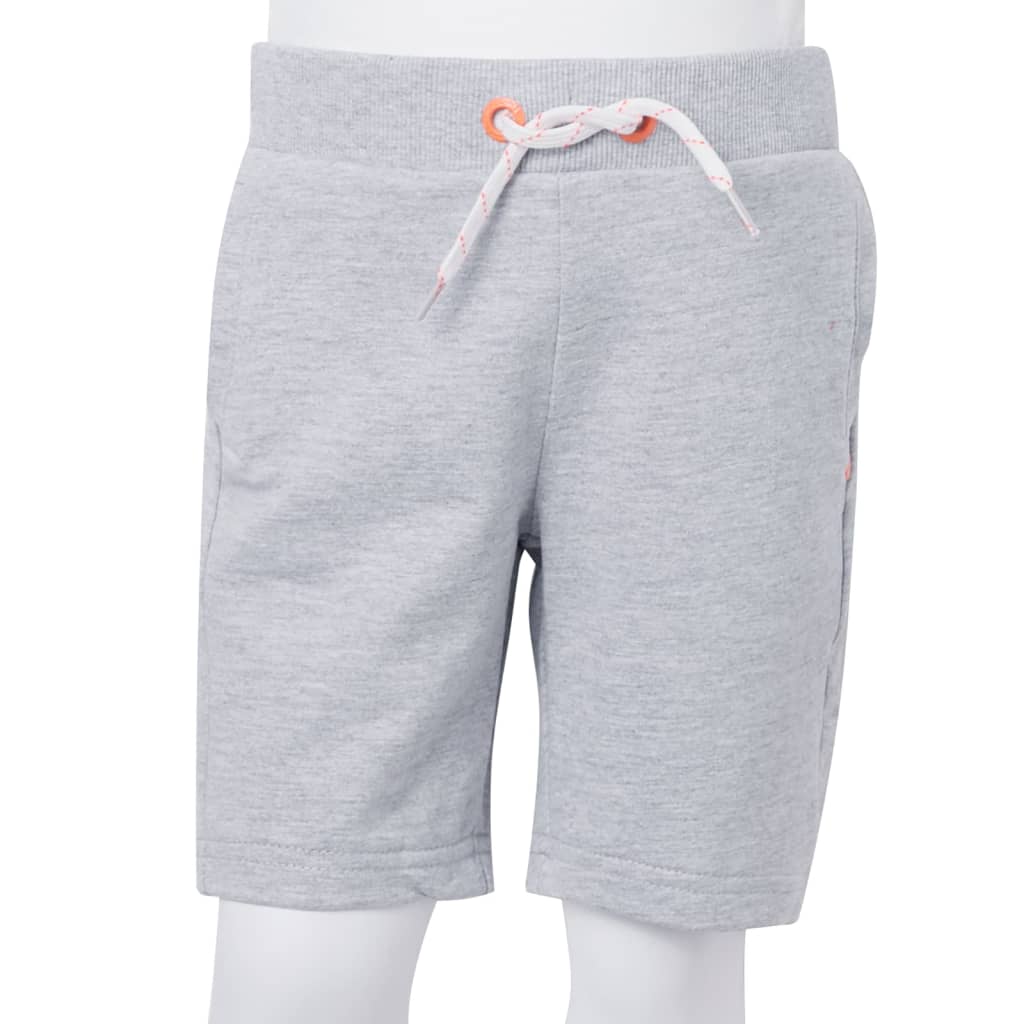 Kindershorts met trekkoord 128 grijs