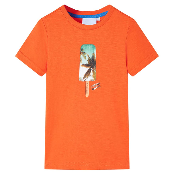 Kindershirt 92 donkeroranje