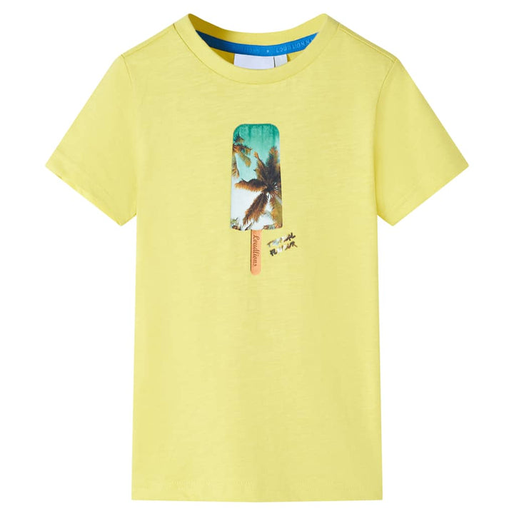 Kindershirt 92 geel