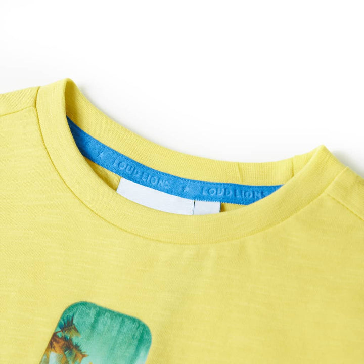 Kindershirt 92 geel