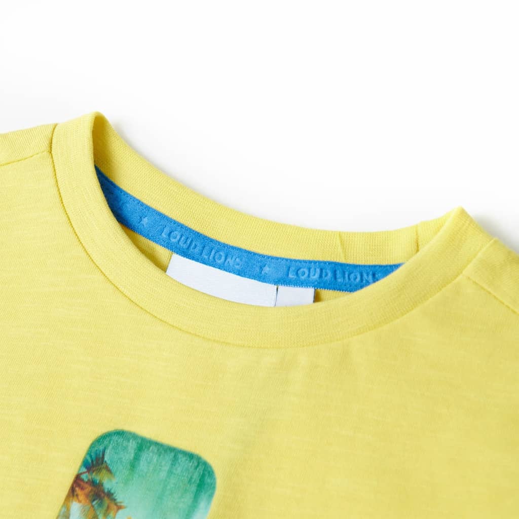 Kindershirt 104 geel