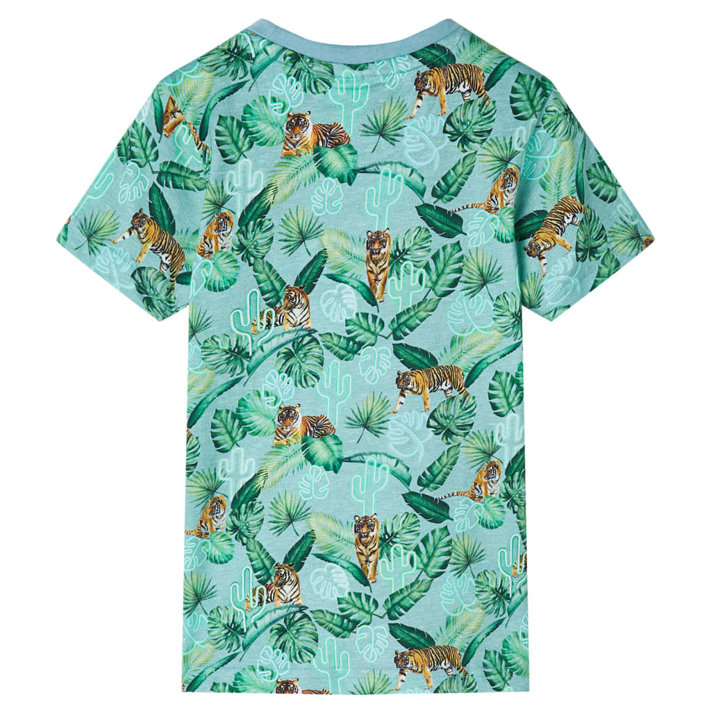 Kindershirt 104 gemøªleerd lichtgroen