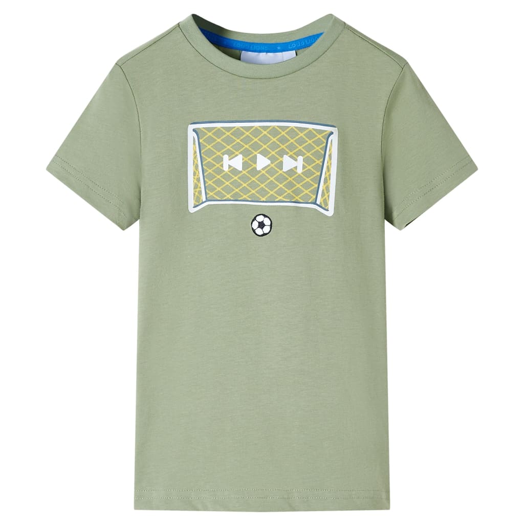 Kindershirt 104 lichtkakikleurig