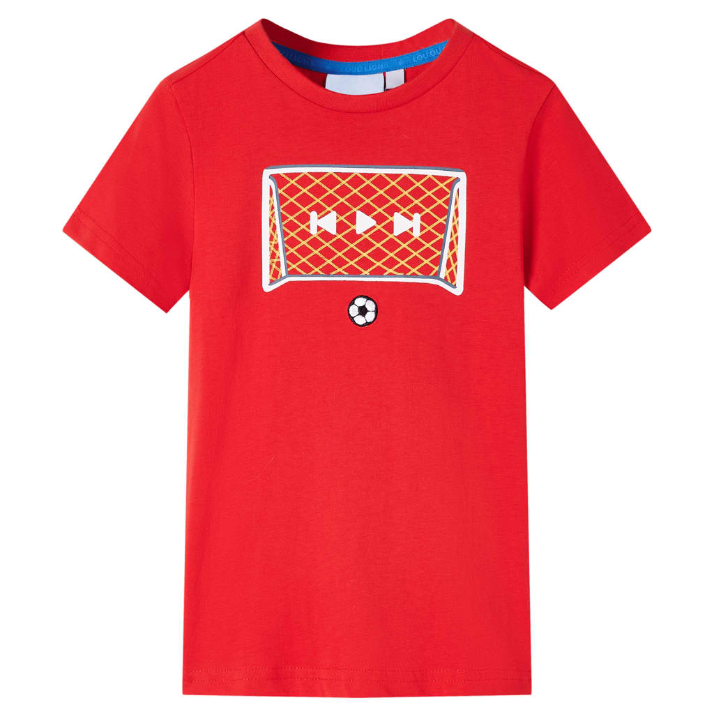 Kindershirt 116 rood