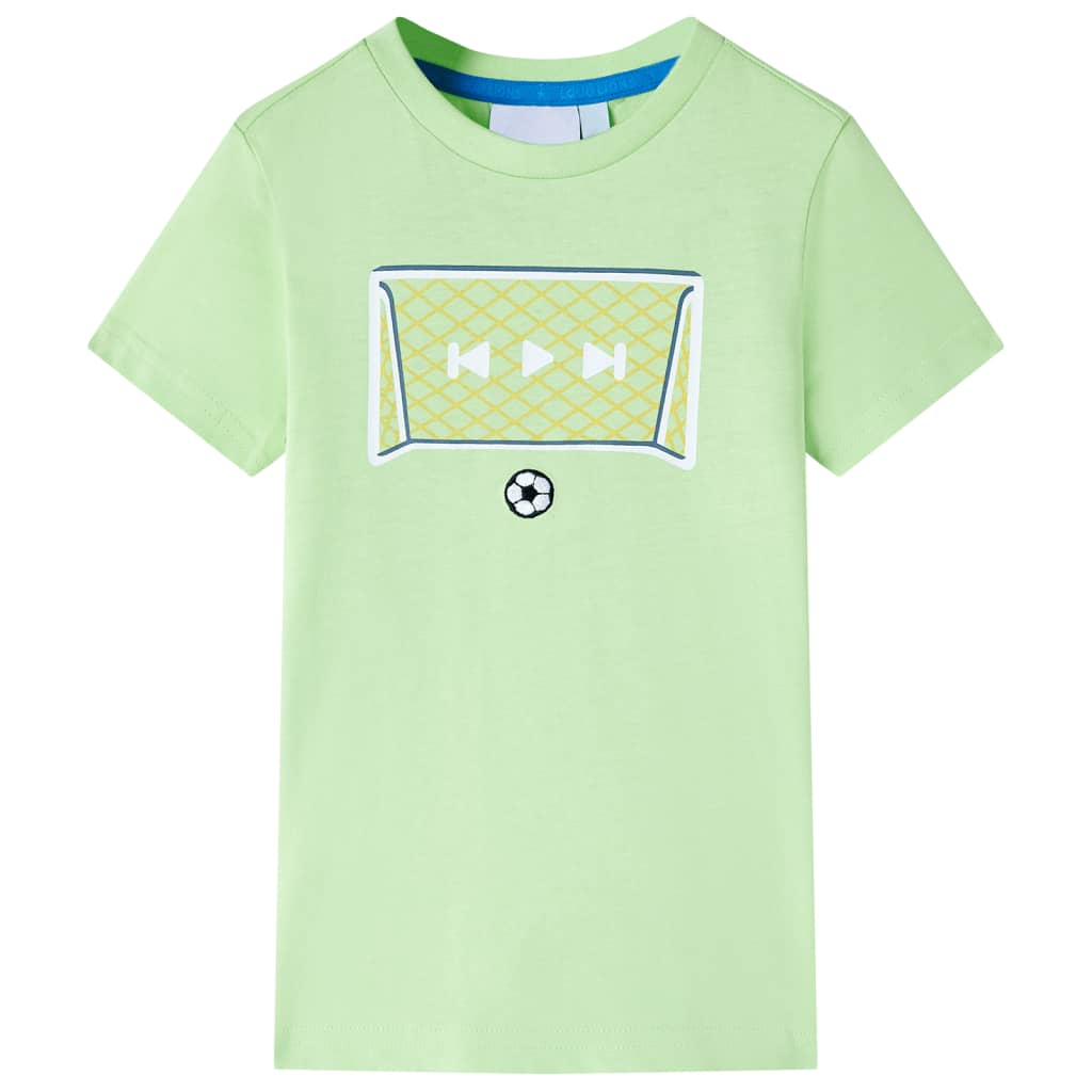 Kindershirt 116 limoengroen