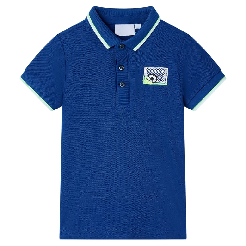 Kinderpoloshirt 92 donkerblauw