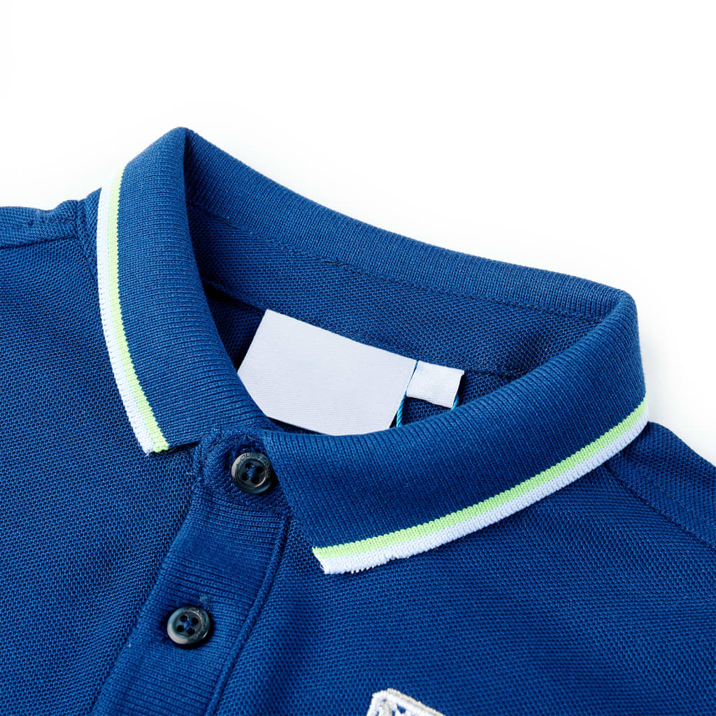 Kinderpoloshirt 92 donkerblauw