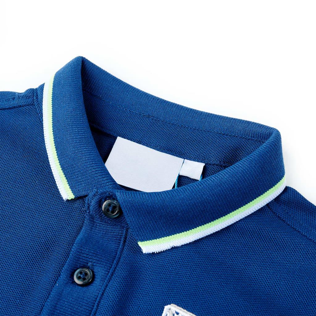 Kinderpoloshirt 116 donkerblauw