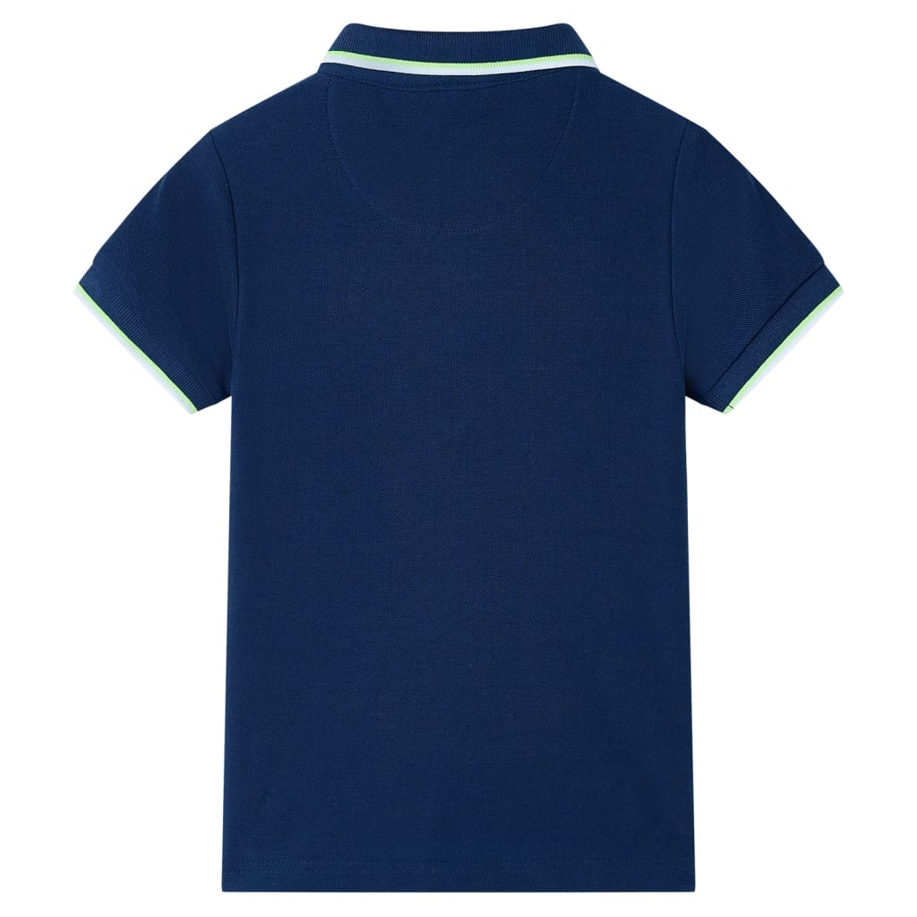 Kinderpoloshirt 116 marineblauw