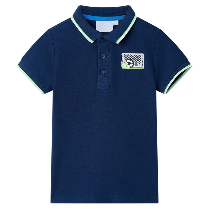 Kinderpoloshirt 140 marineblauw