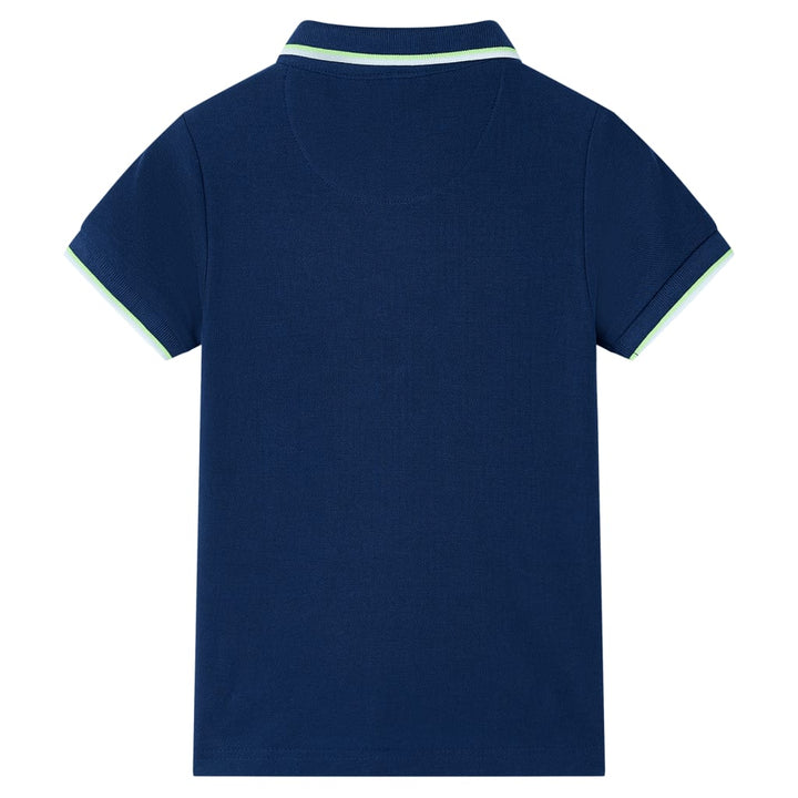 Kinderpoloshirt 140 marineblauw