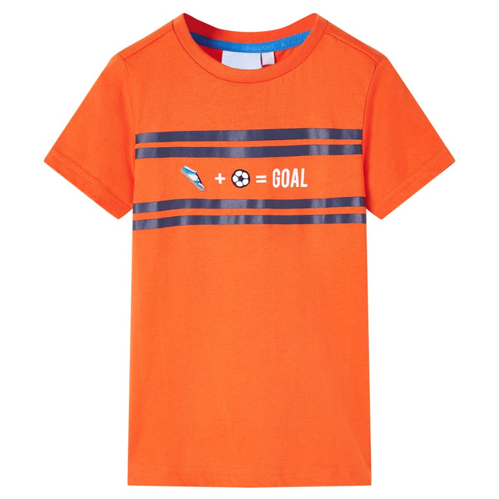 Kindershirt 92 donkeroranje