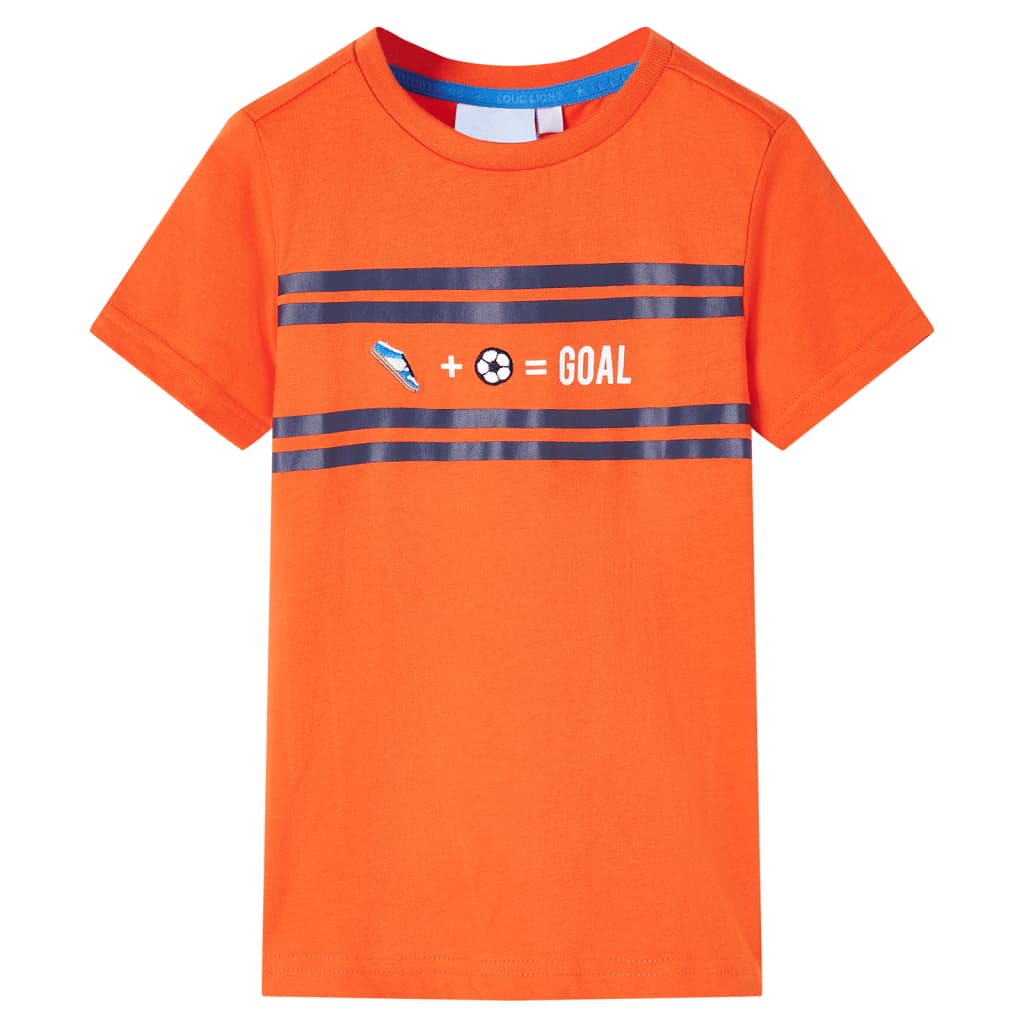 Kindershirt 104 donkeroranje