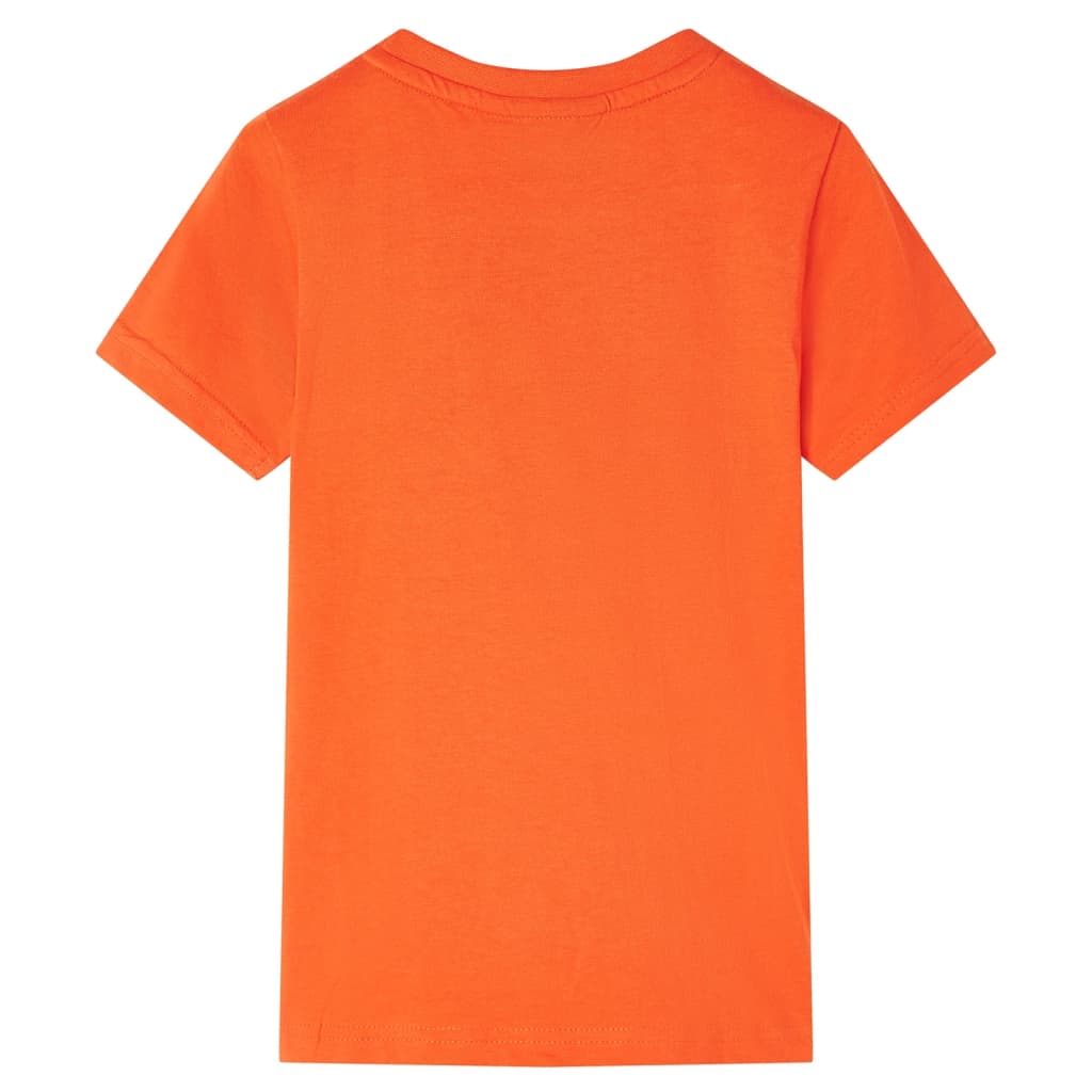 Kindershirt 116 donkeroranje