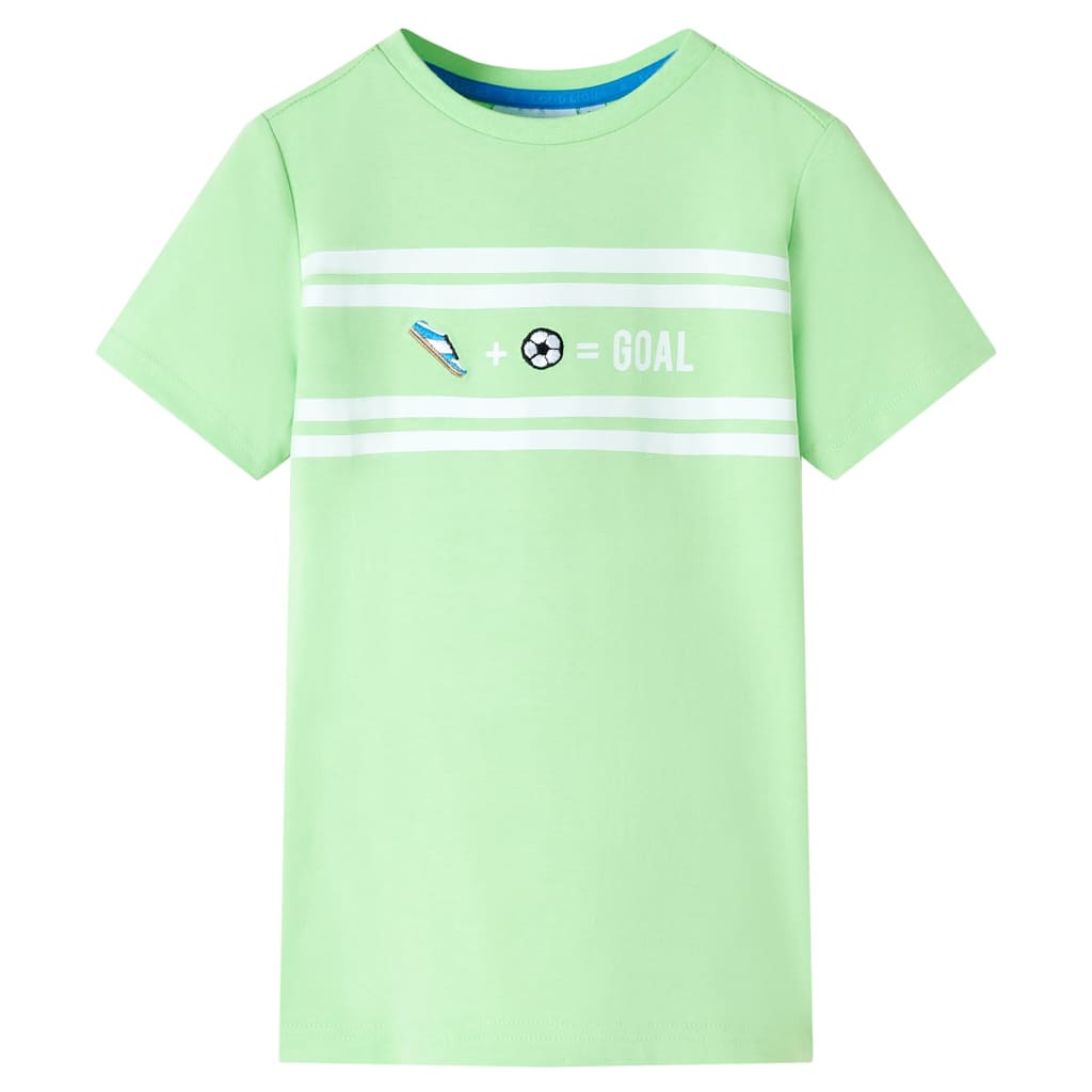 Kindershirt 92 neongroen