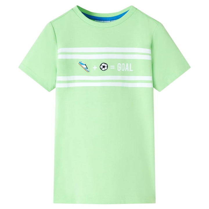 Kindershirt 92 neongroen