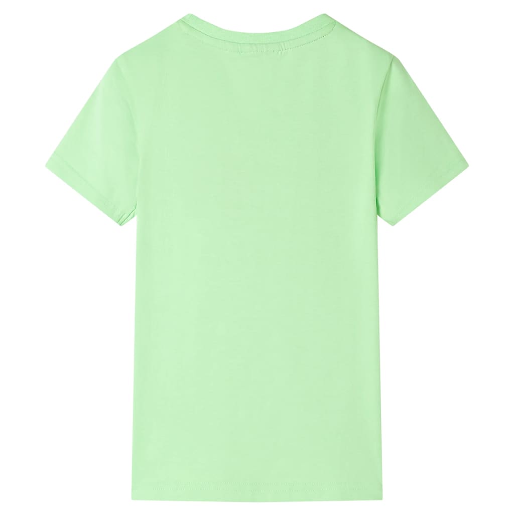 Kindershirt 92 neongroen