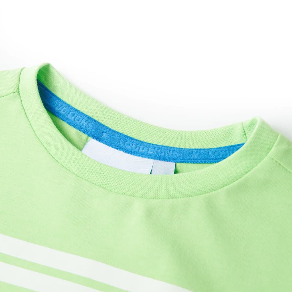 Kindershirt 92 neongroen