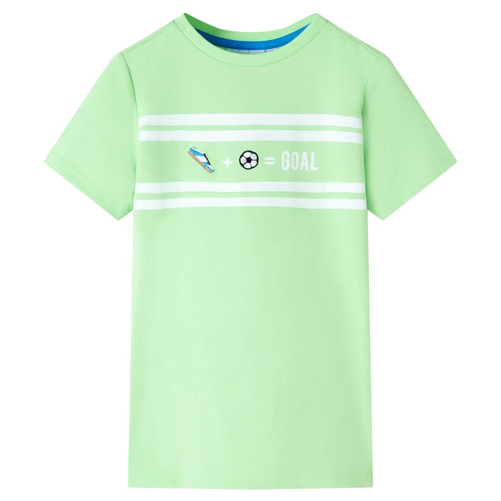 Kindershirt 104 neongroen