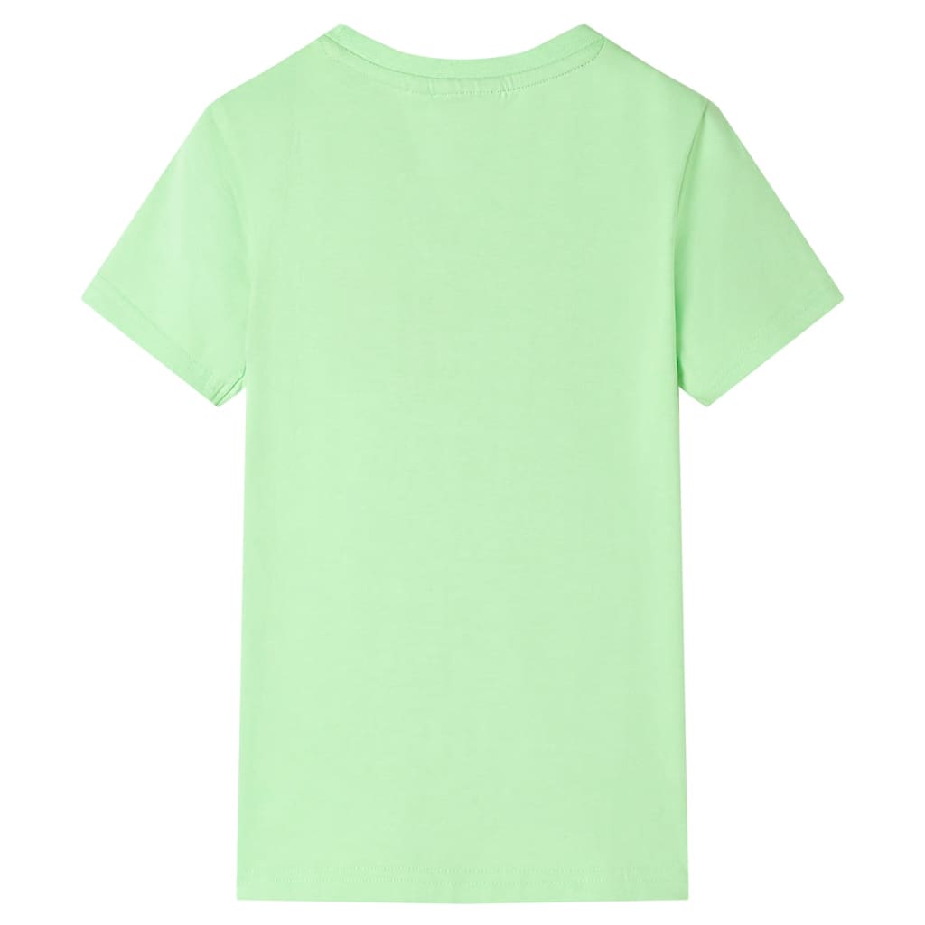 Kindershirt 116 neongroen