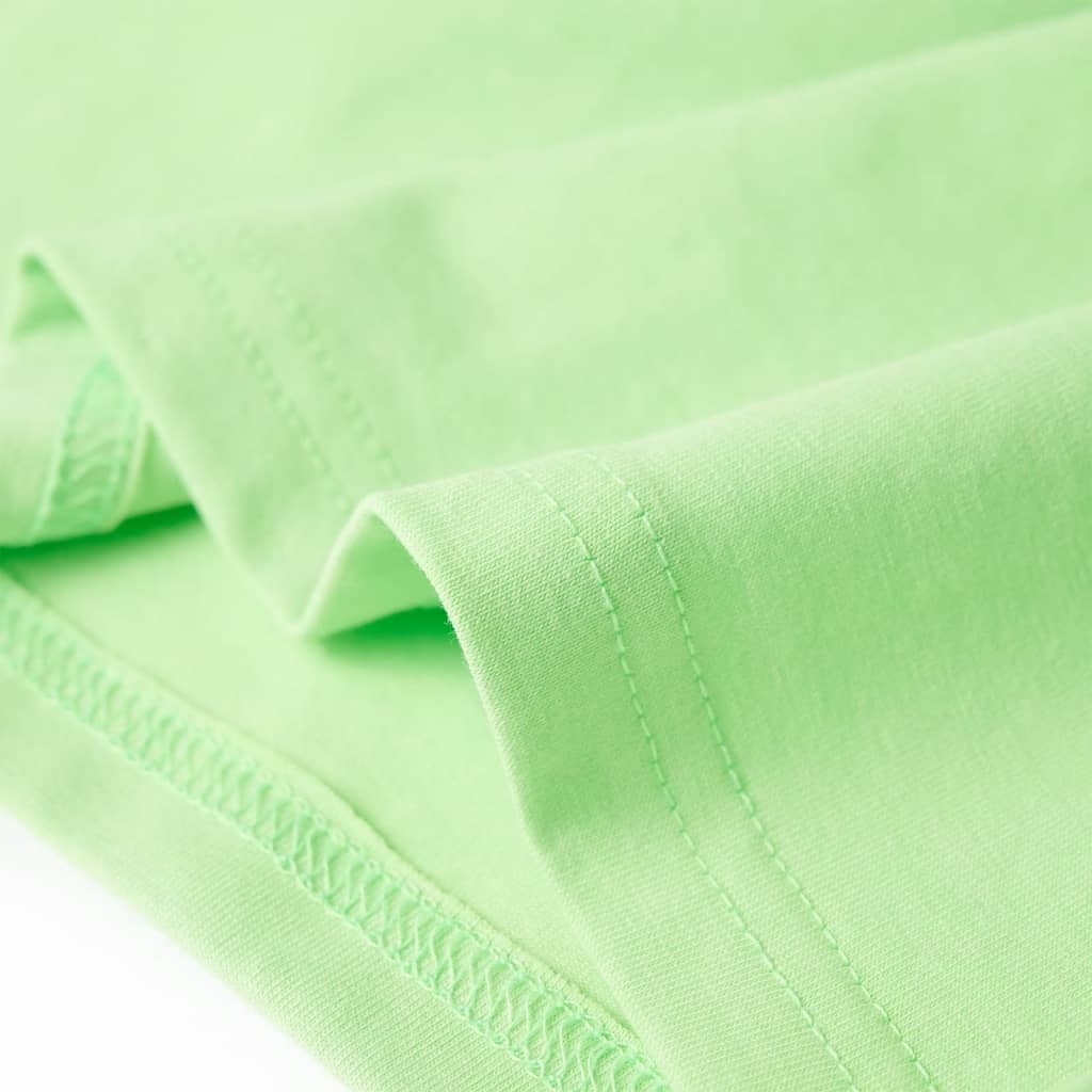 Kindershirt 116 neongroen