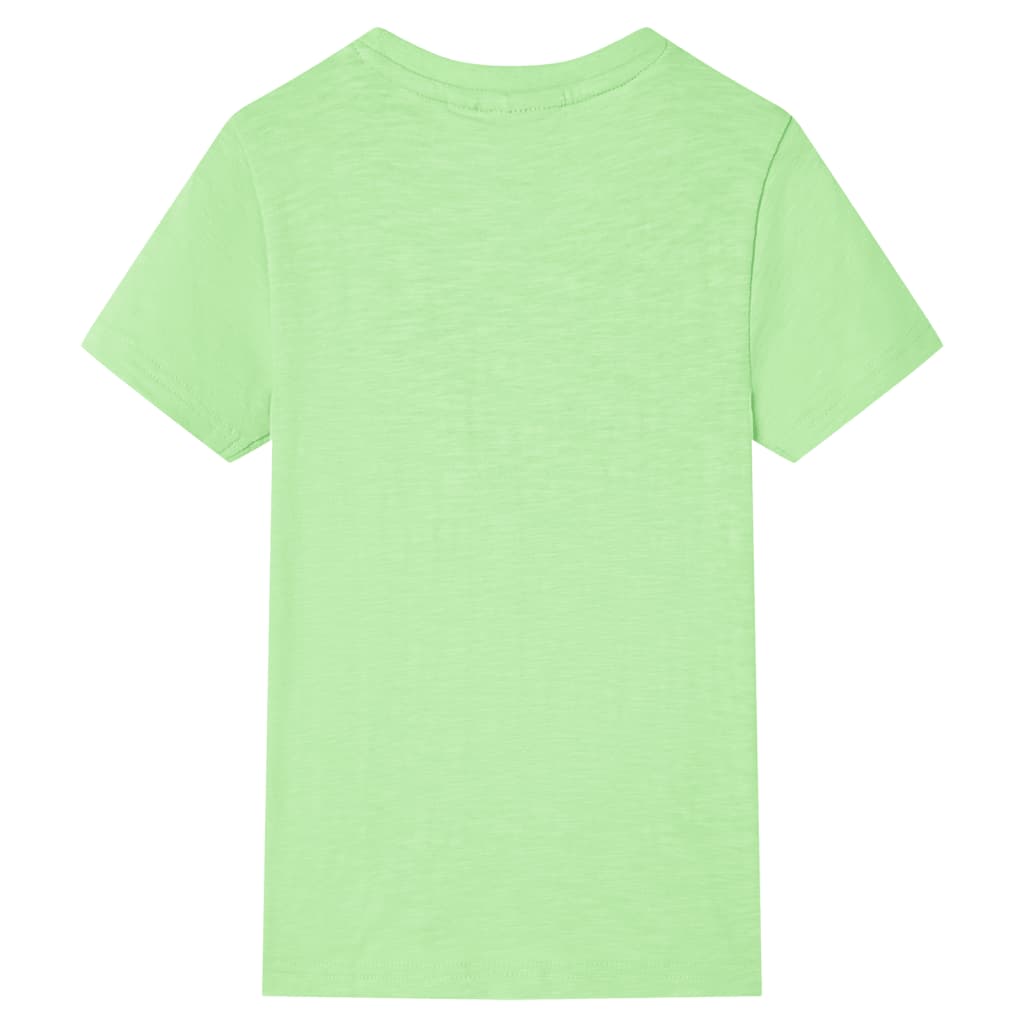 Kindershirt 92 neongroen