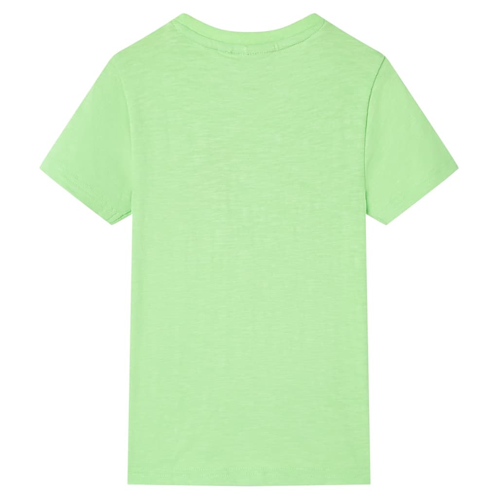 Kindershirt 128 neongroen