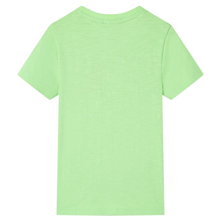 Kindershirt 128 neongroen