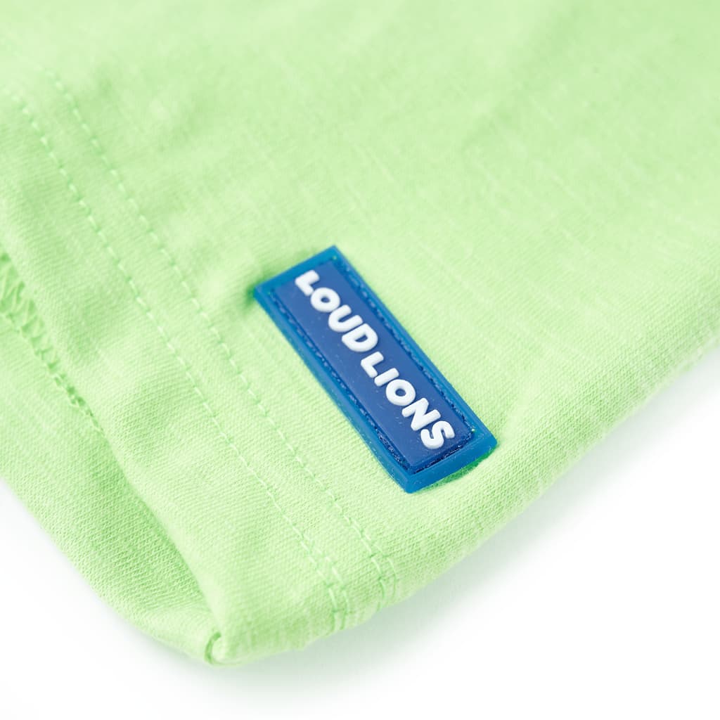 Kindershirt 128 neongroen