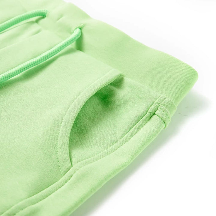 Kindershort 92 fluorescerend groen