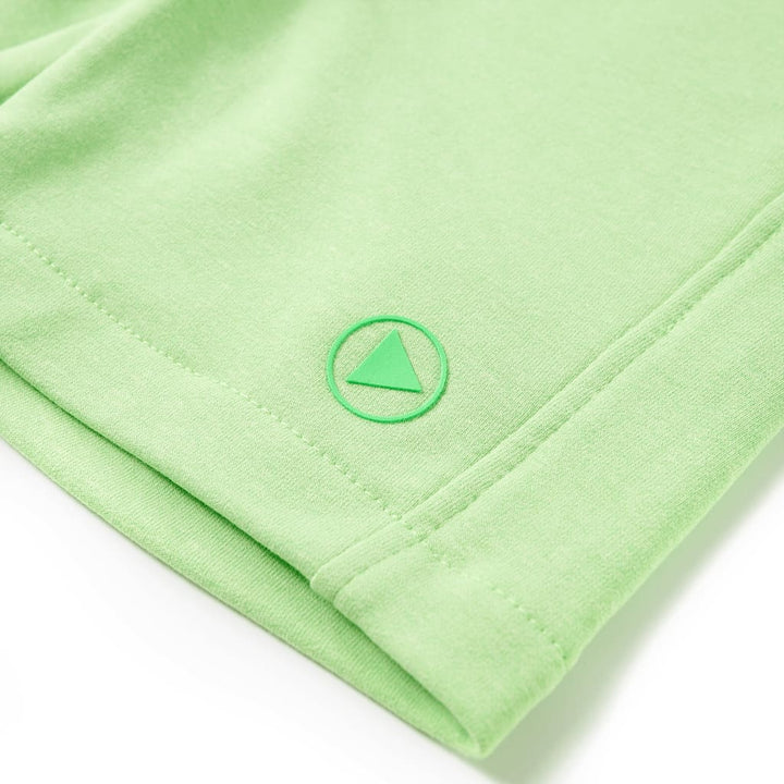 Kindershort 92 fluorescerend groen