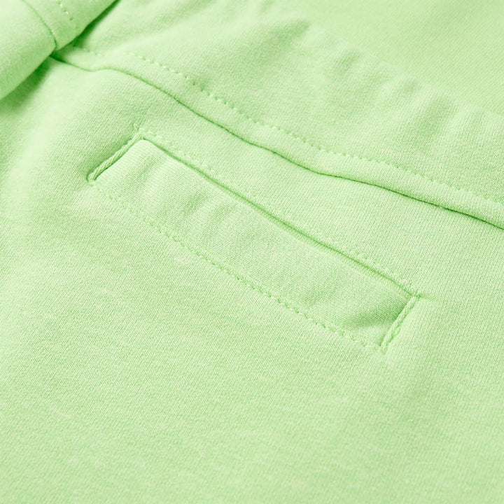 Kindershort 92 fluorescerend groen