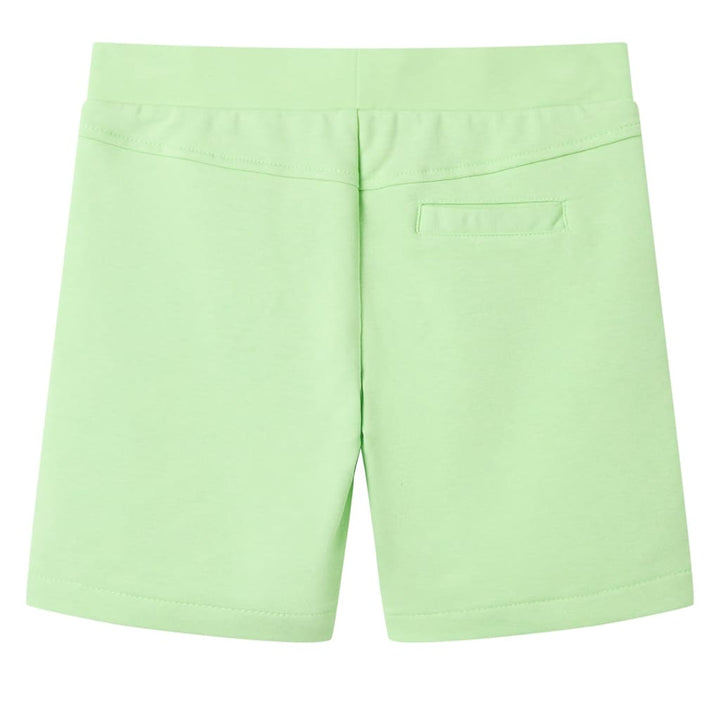 Kindershort 140 fluorescerend groen