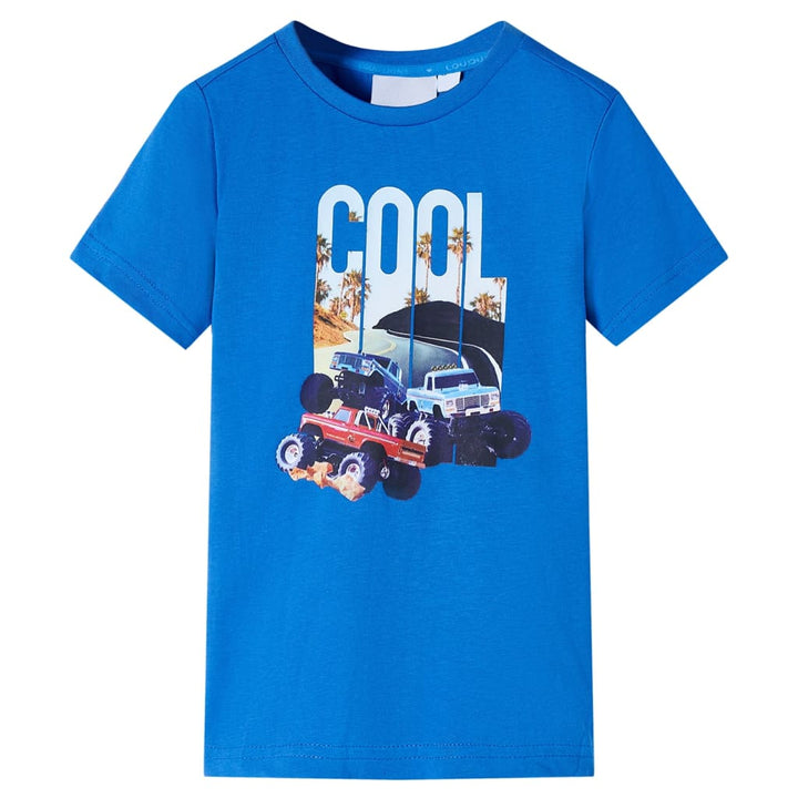 Kindershirt 92 blauw