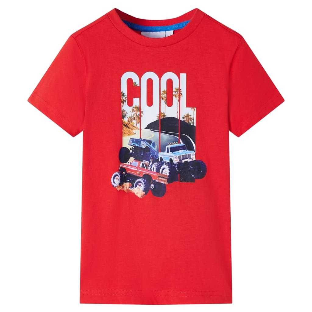 Kindershirt 104 rood