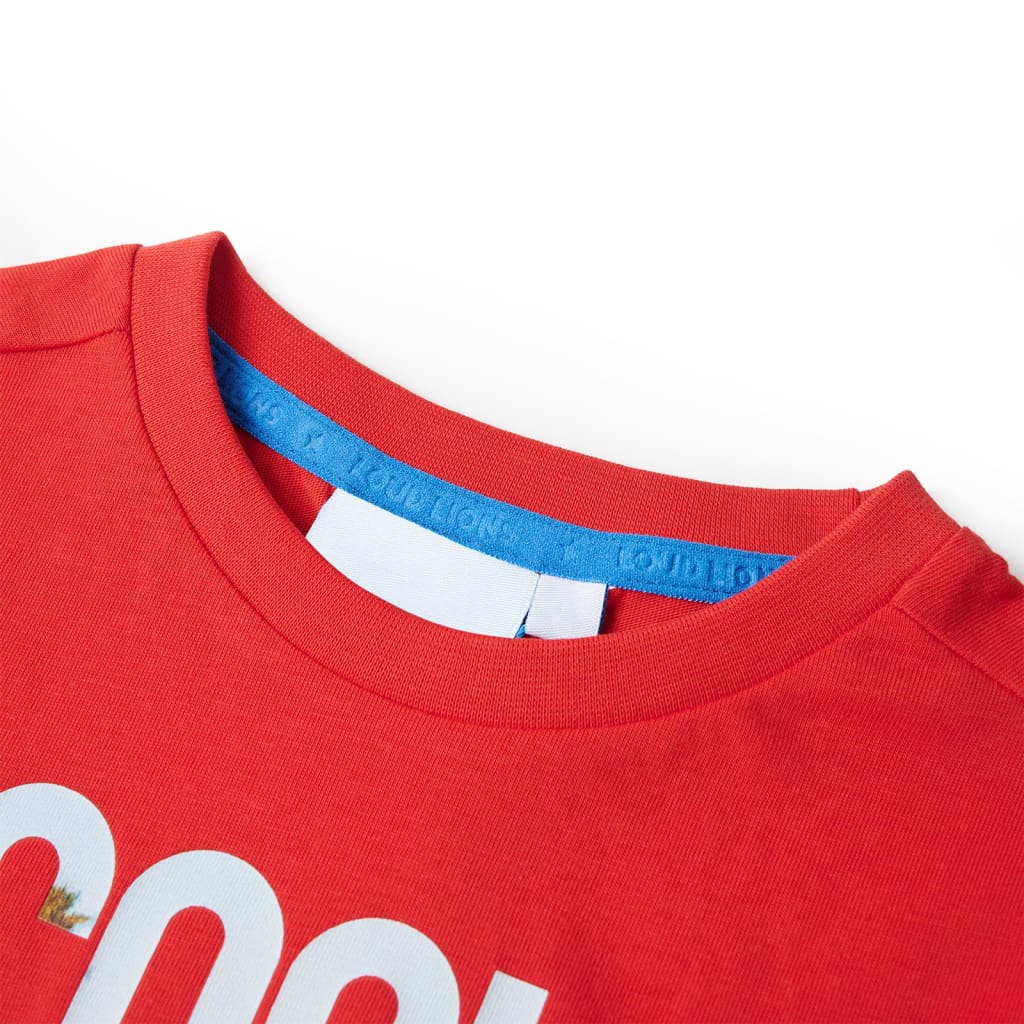 Kindershirt 104 rood