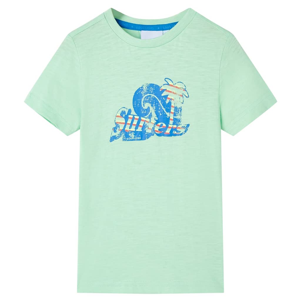 Kindershirt 116 lichtgroen