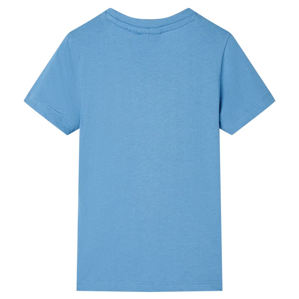 Kindershirt 104 middelblauw