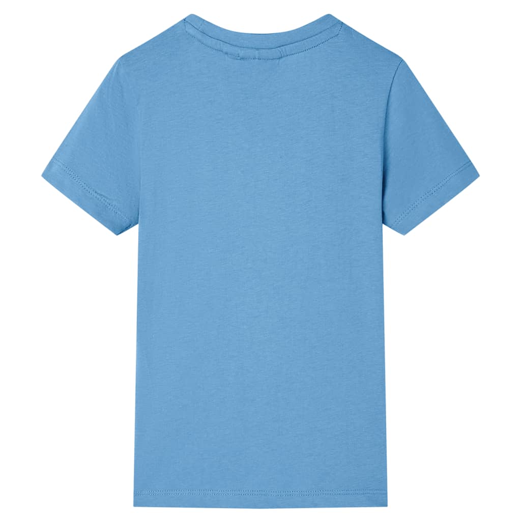 Kindershirt 140 middenblauw