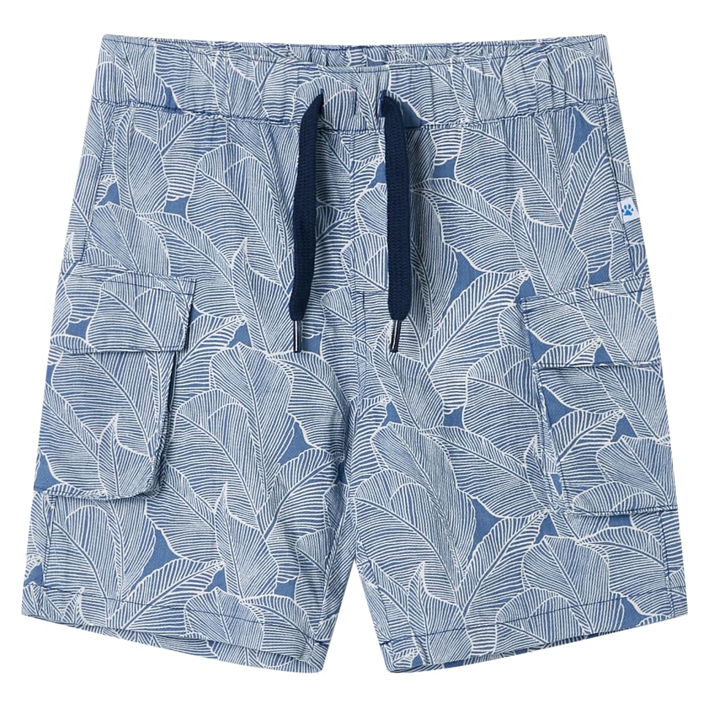 Kindershorts met trekkoord 92 donkerblauw