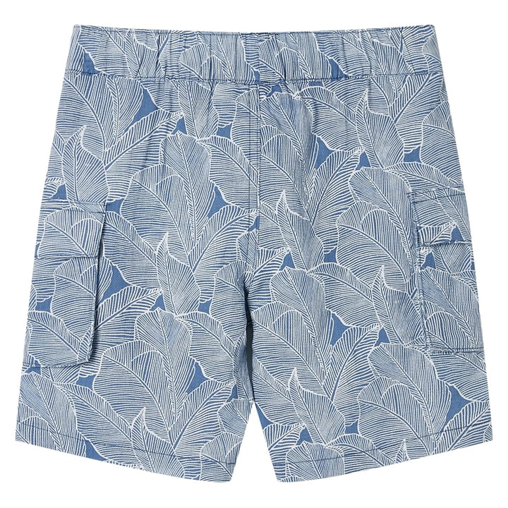 Kindershorts met trekkoord 92 donkerblauw