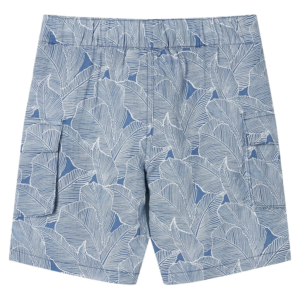 Kindershorts met trekkoord 128 donkerblauw